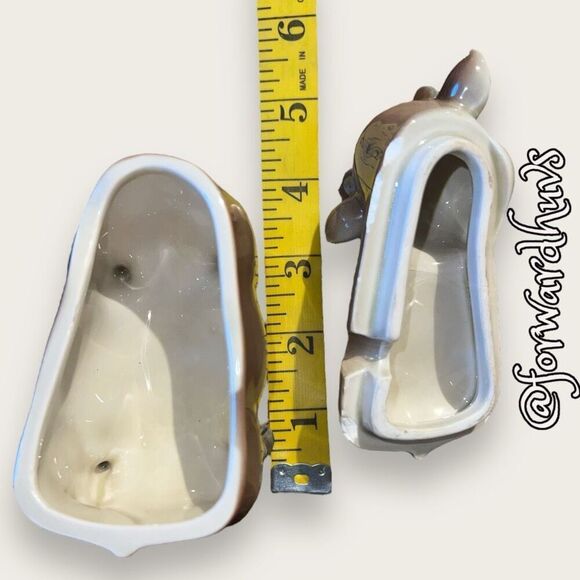 Vintage Gray Bull Sugar Jar With Lid - REPAIRED - Damaged - Picture 10 of 12